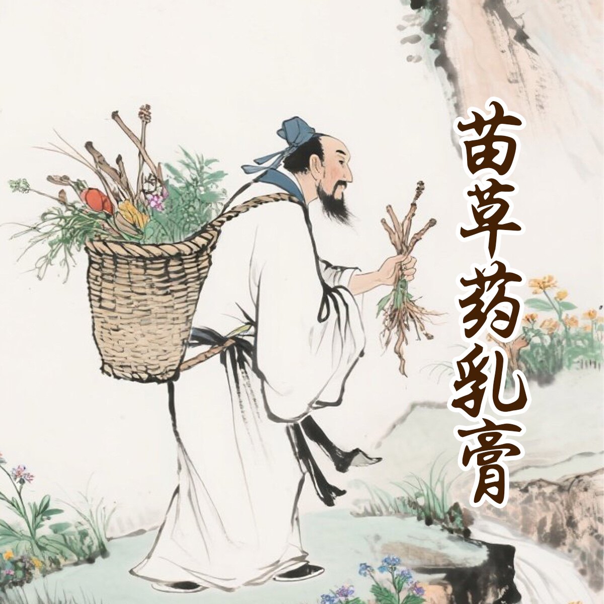 苗草药乳膏的LOGO