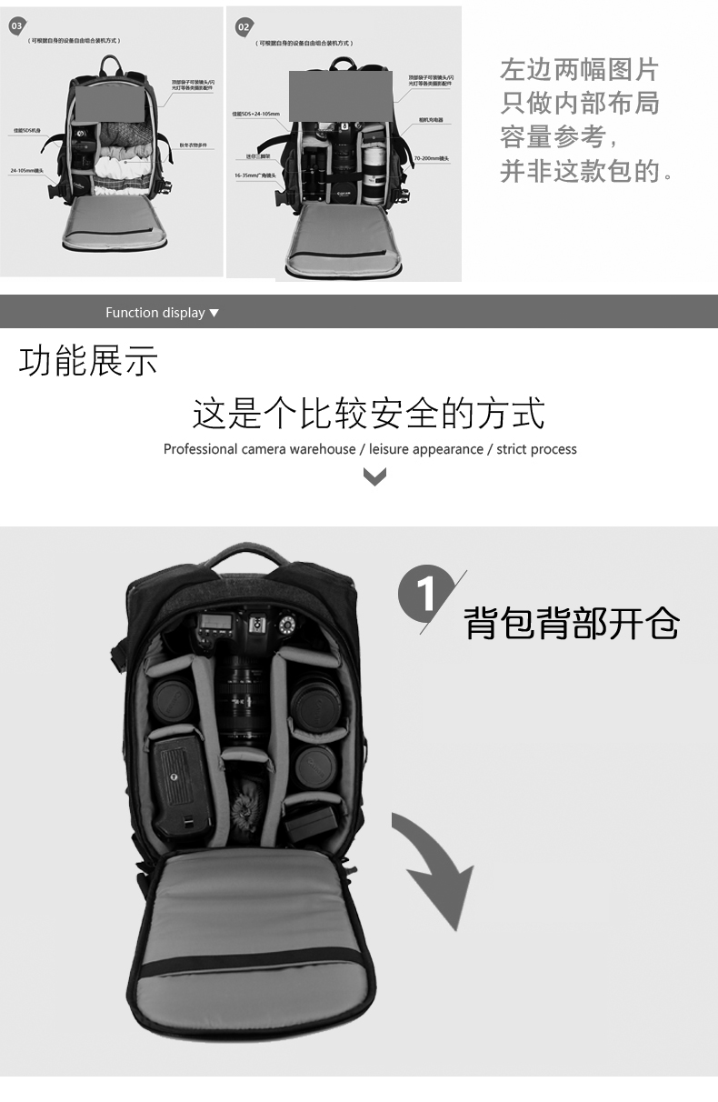 SLR túi máy ảnh vai túi xách tay túi máy ảnh Canon 5d4 Nikon Nhiếp ảnh người đàn ông vai ba lô 80D và phụ nữ - Phụ kiện máy ảnh kỹ thuật số túi đựng tripod