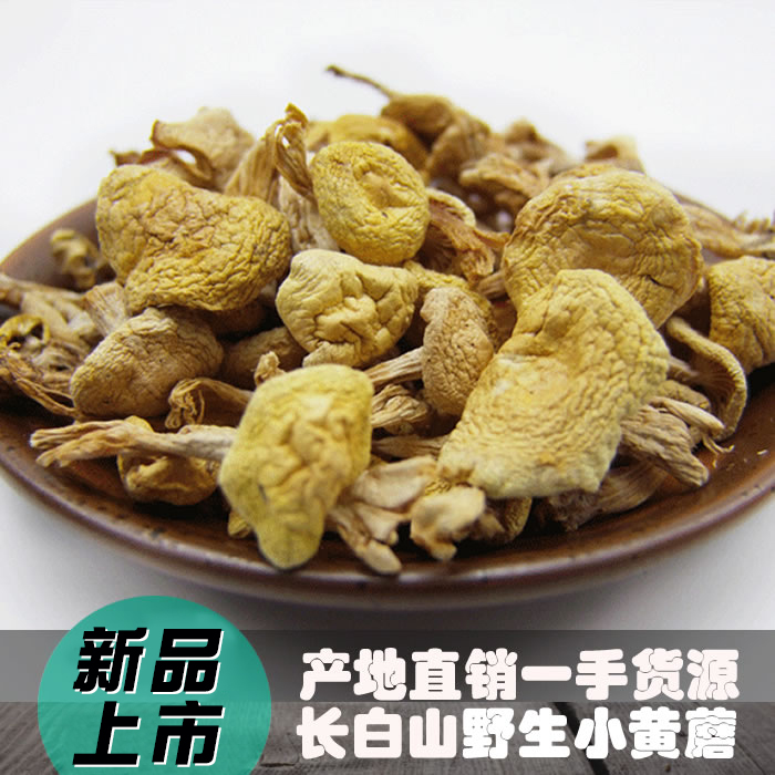 Changbaishan specialty dry goods wild yellow mushroom 250 grams cream mushroom Nutritional edible mushroom agricultural products pine mushroom