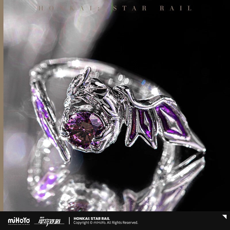 In-Stock Genuine Mihoyo Honkai: Star Rail Death Dragon Bolu Kes Theme Impression Ring Mihoyo