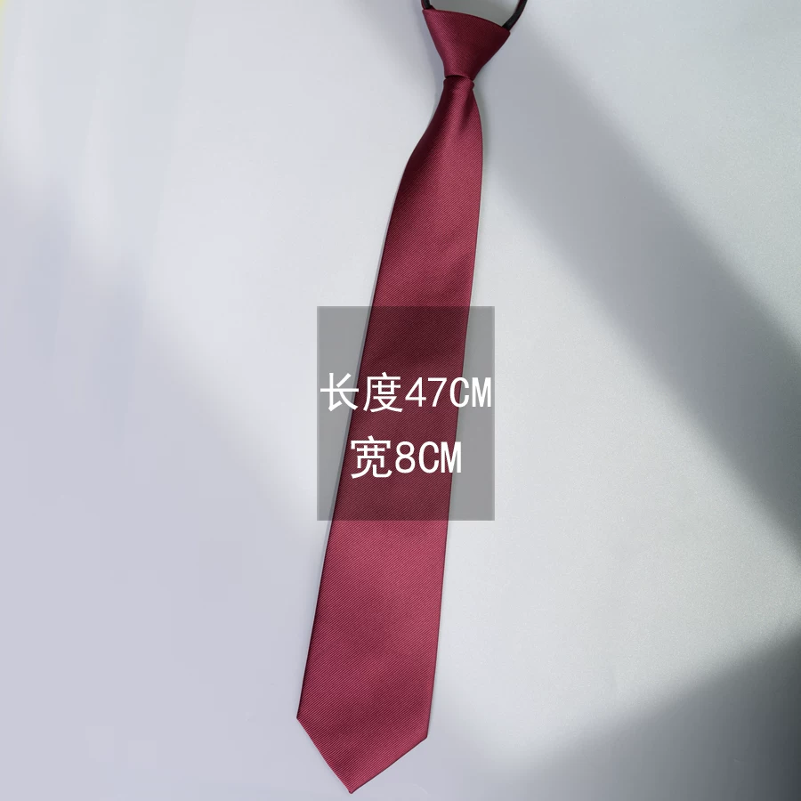 Tie Korean style, universal black, multiple lengths (47/38/30 cm) and width/zip options
