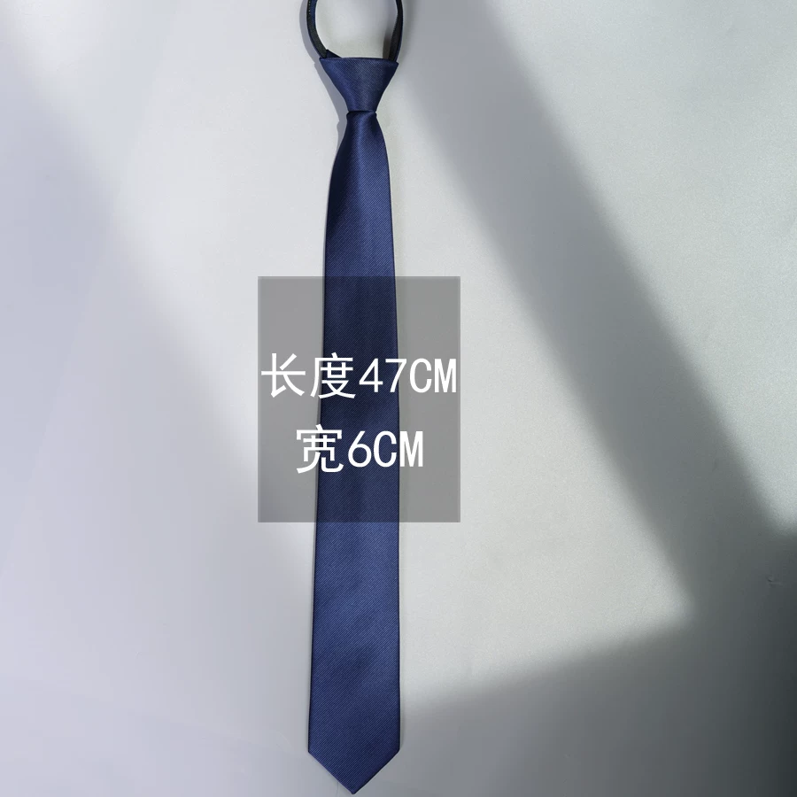 Tie Korean style, universal black, multiple lengths (47/38/30 cm) and width/zip options