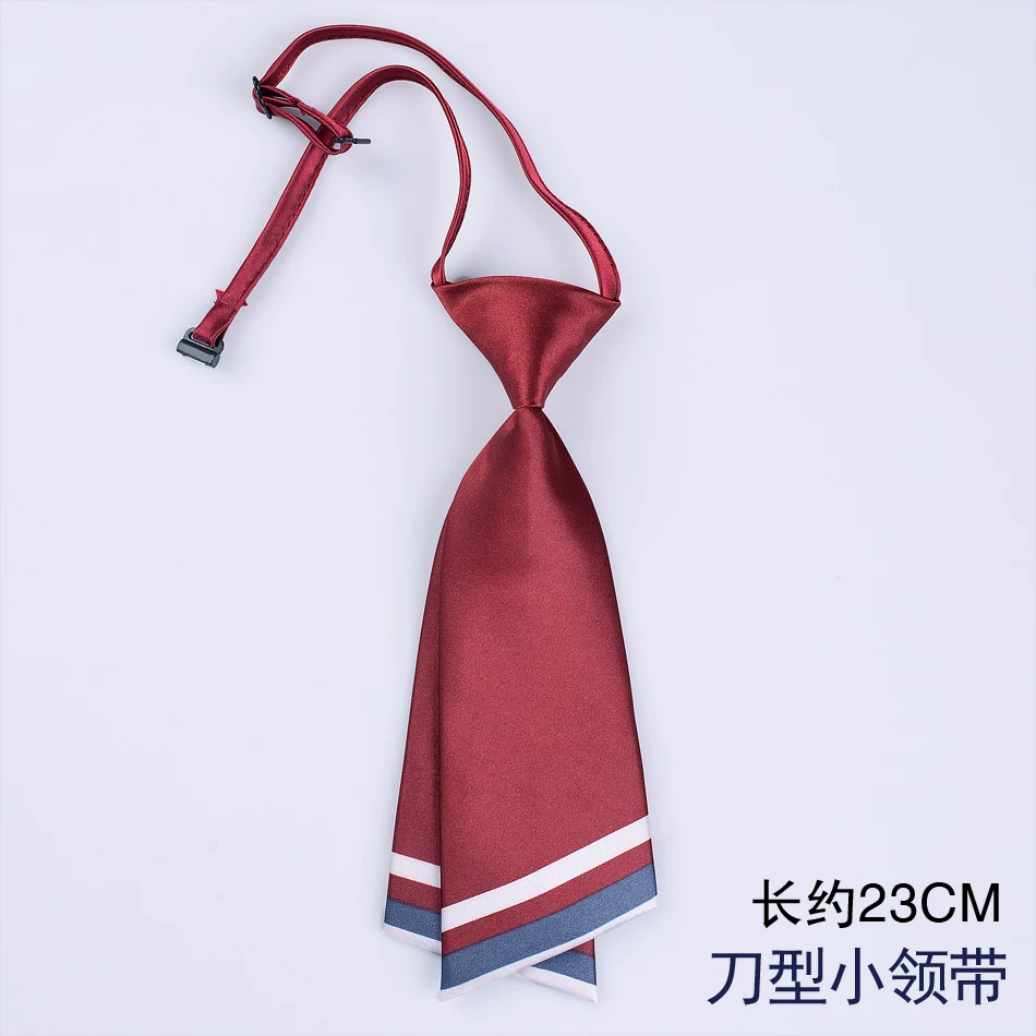 Tie Korean style, universal black, multiple lengths (47/38/30 cm) and width/zip options