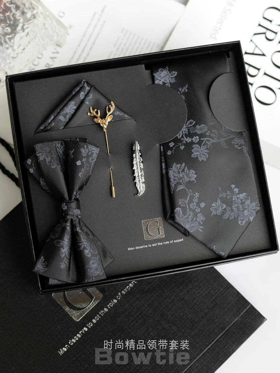 Men's bow tie, gift box, set, Birthday gift