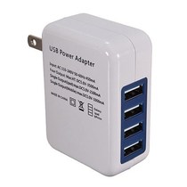 US Plug 4 Port USB Power Adapter USB HUB Wall Charger Travel