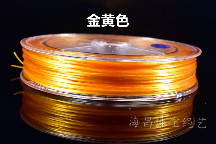 Dây chuyền đóng hộp tinh thể phẳng nhập khẩu Dây đeo đàn hồi đeo vòng dây đàn hồi Dây đính cườm - Vòng đeo tay Clasp vòng cổ vàng tây nữ