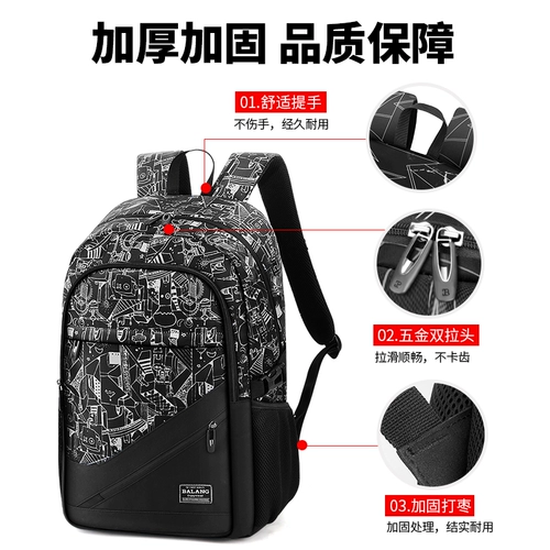 Ранец, вместительный и большой рюкзак для мальчиков, для средней школы, надевается на плечо