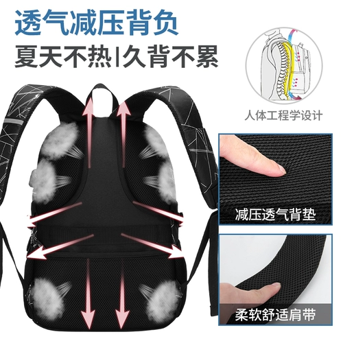 Рюкзак, ранец, для средней школы, подходит для подростков, защита позвоночника