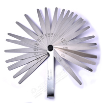 Weida feeler gauge 32 pieces stainless steel feeler gauge gap gauge thickness gauge plug gauge metric feeler gauge 0 02-1 00m