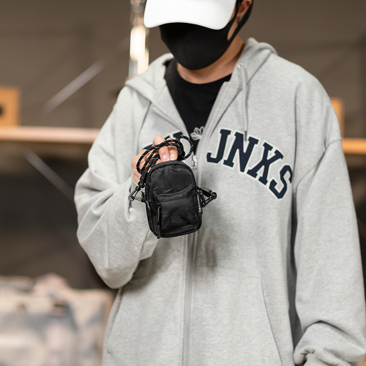 Mini trendy brand pendant bag small bag men's multi-function crossbody mobile phone car key lipstick tissue coin purse female