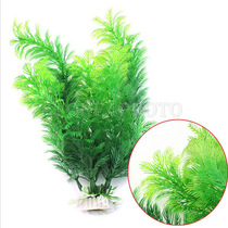 Aquarium Foreign Trade Hot Pin Simulation Water Grass Fish Tank Building Simulation Plant Grass Bush Green Suede Tree Building 30cm