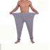 Quần size lớn mùa thu nam mỏng phần cotton lỏng modal siêu mỏng legging béo người béo cộng với phân bón để tăng độ ấm cho quần quần ấm thu đông nam Quần nóng lên