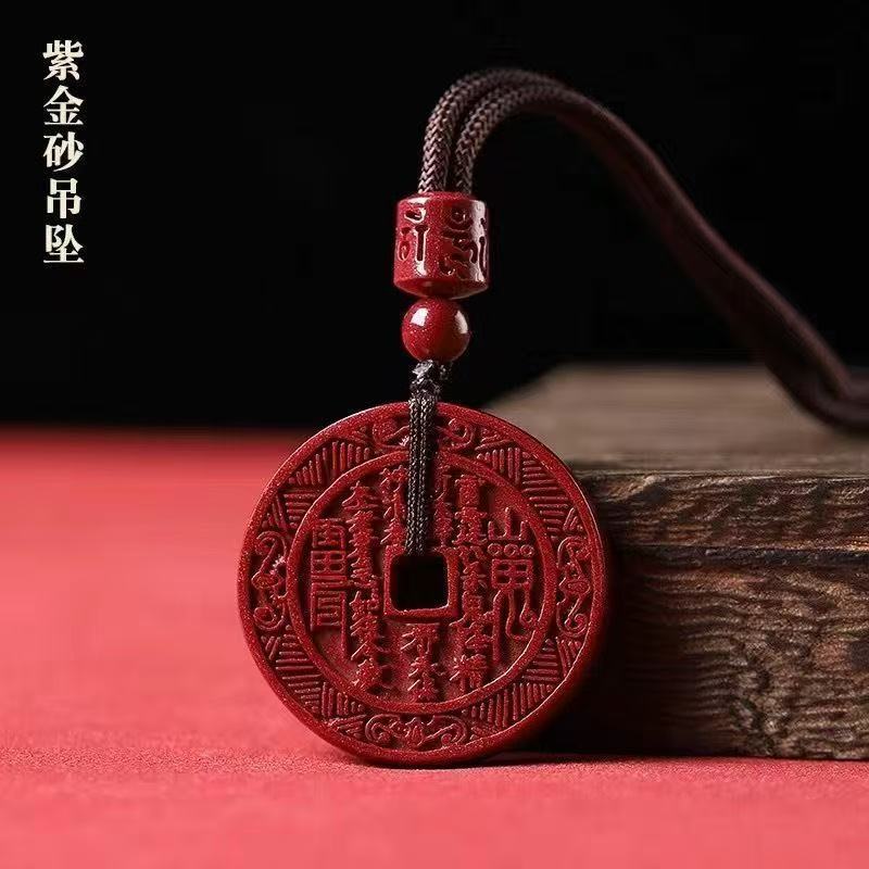 Purple Gold Sand Mountain Ghost Coin Pendant Necklace for Women 2026 New Model Pendant Genuine Good Luck Keychain Purple Gold Sand Mountain Ghost Coin Pendant Necklace for Women 2026 New Model Pendant Genuine Good Luck Keychain