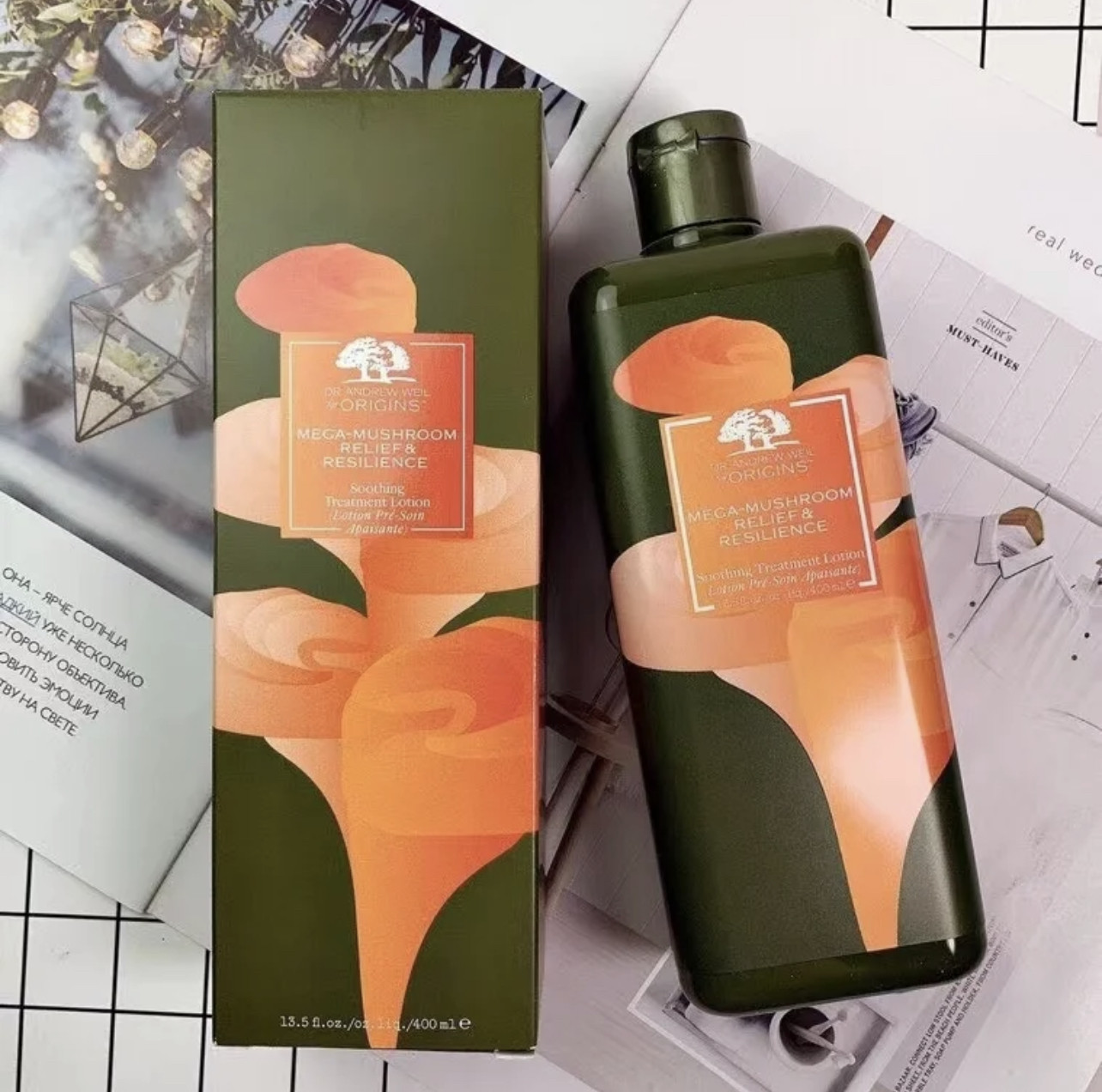 Bonded Yuemuzhiyuan Mushroom Water 400ml Rejuvenating Essence Mushroom Water Limited Edition Soothes and repairs to shut up