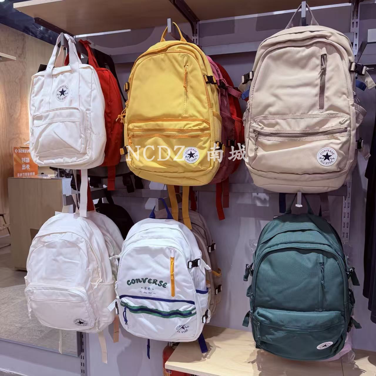 Converse new blue and red color matching large backpack sports large capacity school bag 10021138