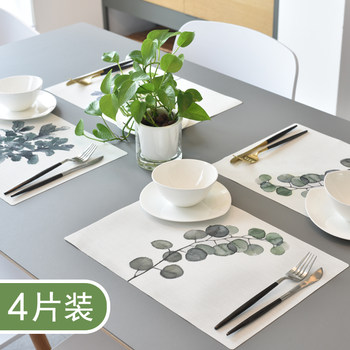 Household placemat nordic ins style anti-scalding and anti-slip