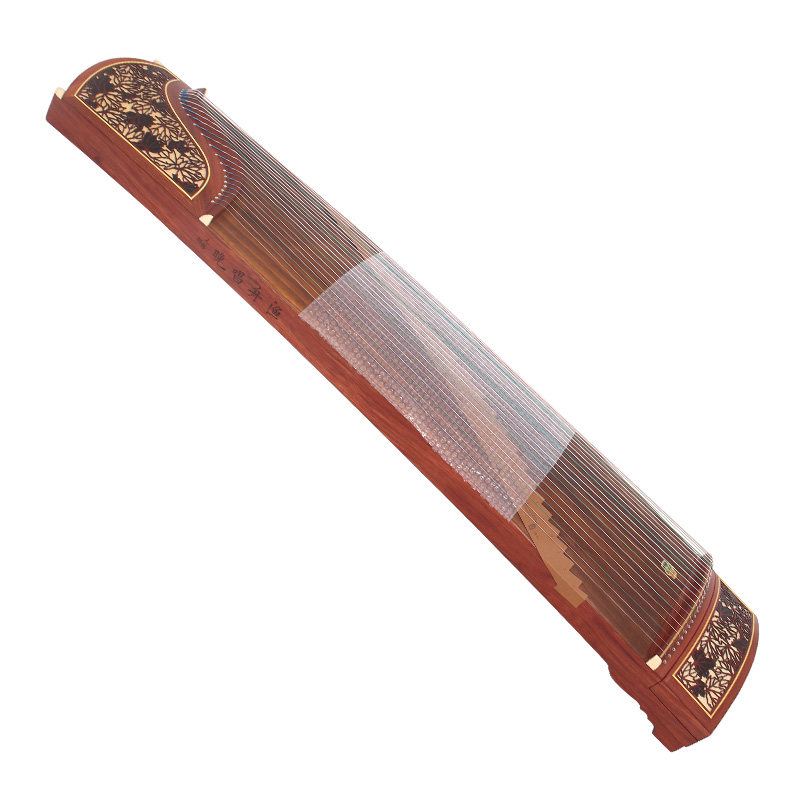 Thuyền đánh cá Đôn Hoàng Guzheng 694M-HF hát thử màu đỏ rực mắt thử nghiệm hiệu suất nhà máy nhạc cụ quốc gia Thượng Hải - Nhạc cụ dân tộc tiêu trúc