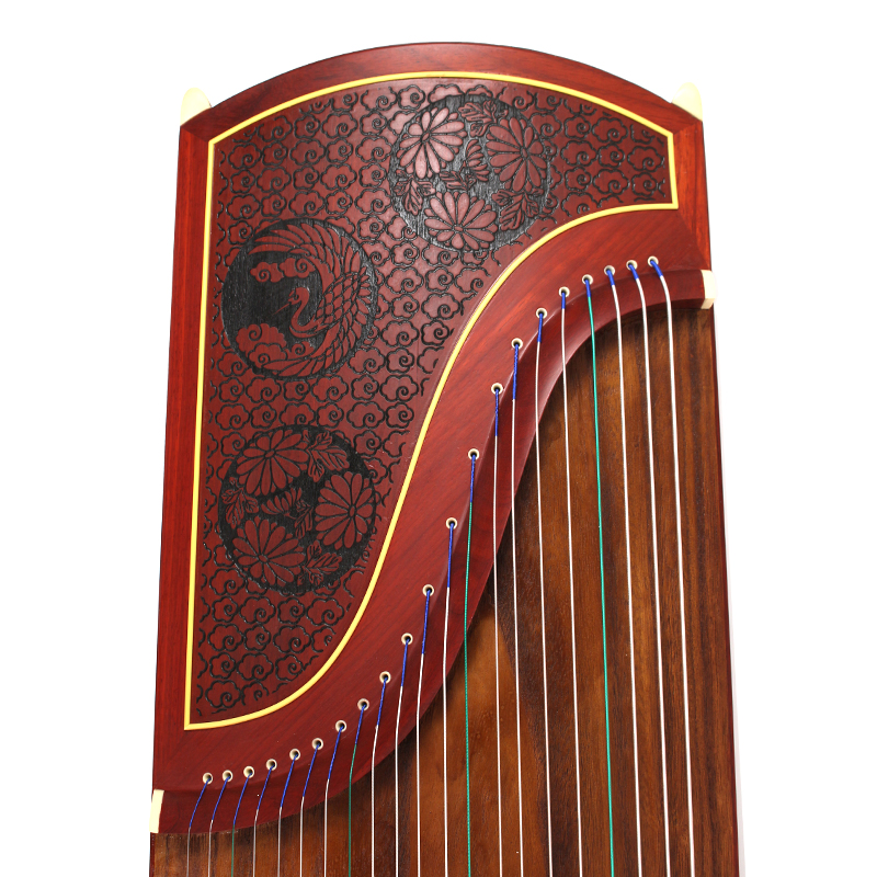 Thượng Hải Dunhuang Guzheng 6696E Alpine Flowing Water Non-Sanmu Bài kiểm tra dành cho người mới bắt đầu Guzheng Nhà máy nhạc cụ quốc gia Thượng Hải đàn cổ cầm giá rẻ