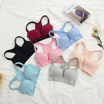 Q0756 Solid color vest design Womens comfortable bra Sports casual all-match I-shaped vest underwear