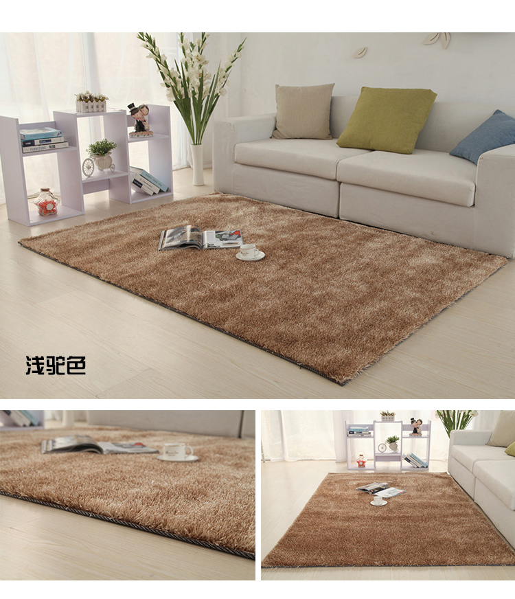 Hành lang cửa hàng gạch thảm cộng với lụa sáng thảm thêu trang trí gạch nền chăn thảm tóc dài Liangsi - Thảm thảm ngủ