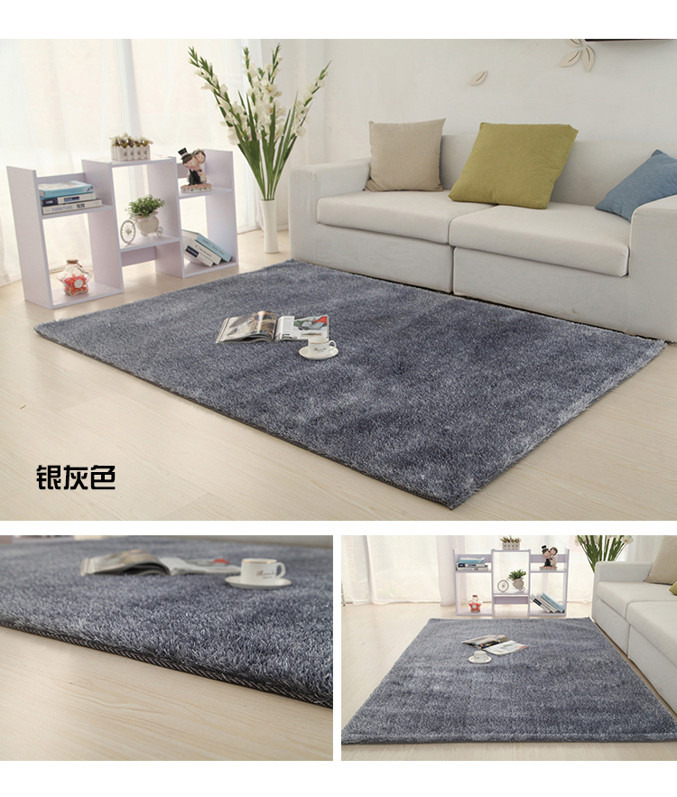 Hành lang cửa hàng gạch thảm cộng với lụa sáng thảm thêu trang trí gạch nền chăn thảm tóc dài Liangsi - Thảm thảm ngủ