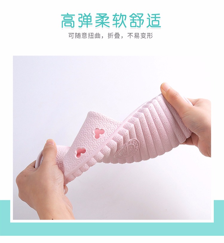 Dép và dép nữ mùa hè Phiên bản Hàn Quốc của cặp đôi dễ thương bị rò rỉ mềm mại chống trượt đáy giày phòng tắm học sinh 9,9 nhân dân tệ sandal nữ hàn quốc