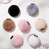 Parent-child hamburger folding earmuffs warm earmuffs winter cold and antifreeze children plush burgers earmuffs