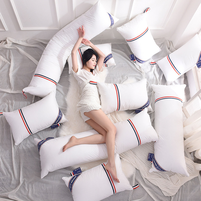 Sleep Pillow Single Hotel Pillow Student Dormitory Bed Pillow Double Pillow 1 5 m Couple pillow 1 suit