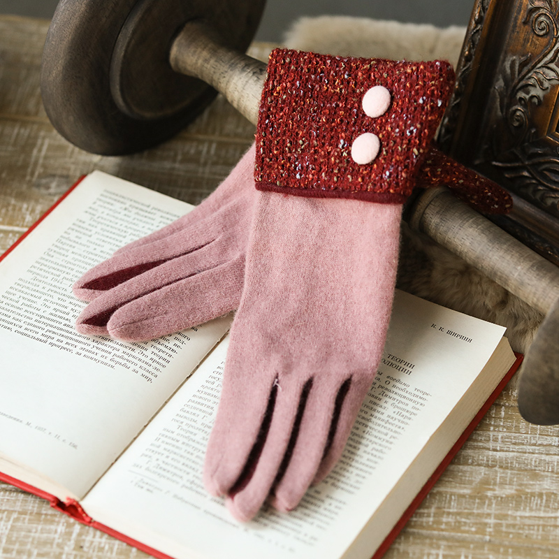 Gants pour femme MISMEMO en Laine cachemire - Ref 3153953 Image 4