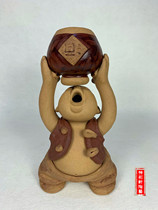 Ceramic figures pottery figures clay figurines mud dolls small drinking baby lifting cylinders Baby Hotel furnishings