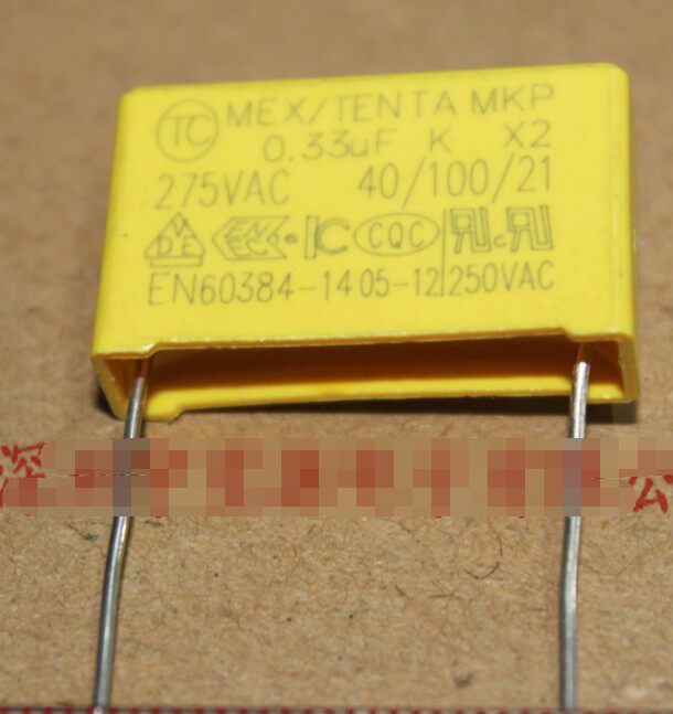 SAFETY CAPACITANCE PIN DISTANCE 22MM 275V 0 33UF 334K 275VAC TC BRAND 200PCS PER PACK
