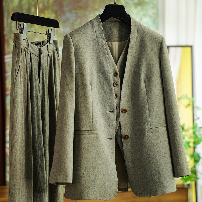 Ytm Shines Brightly~ Matured Experience and Confidence! Neat and Stylish Arch-Stitched Suit Fashion Set for Women 0912