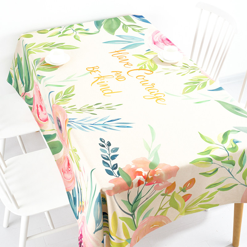 Nordic in European pastoral tablecloth cotton cotton tablecloth rectangular tea table cloth desk cloth