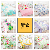 Clear cabin special selling dinning table cloth cotton linen table cloth art rectangular tea table cloth desk cloth desk round table small fresh cover cloth