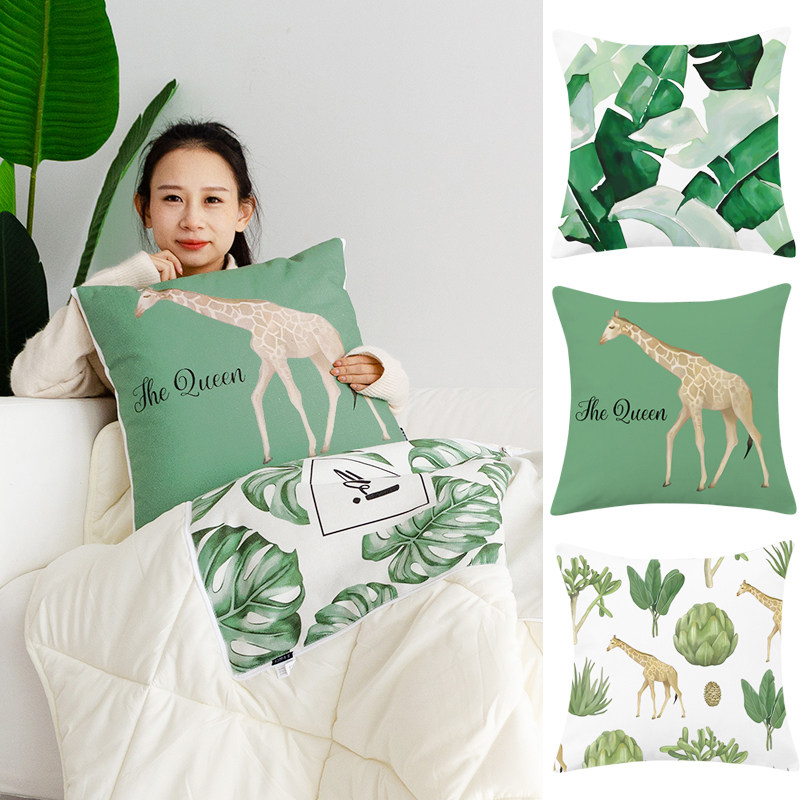 Nordic Fresh Arts and Arts Ins Pillow Quilt Dual-use Car Hug Pillow Quilt Thickened Air Conditioning Quilt Multifunction Leans On Pillows