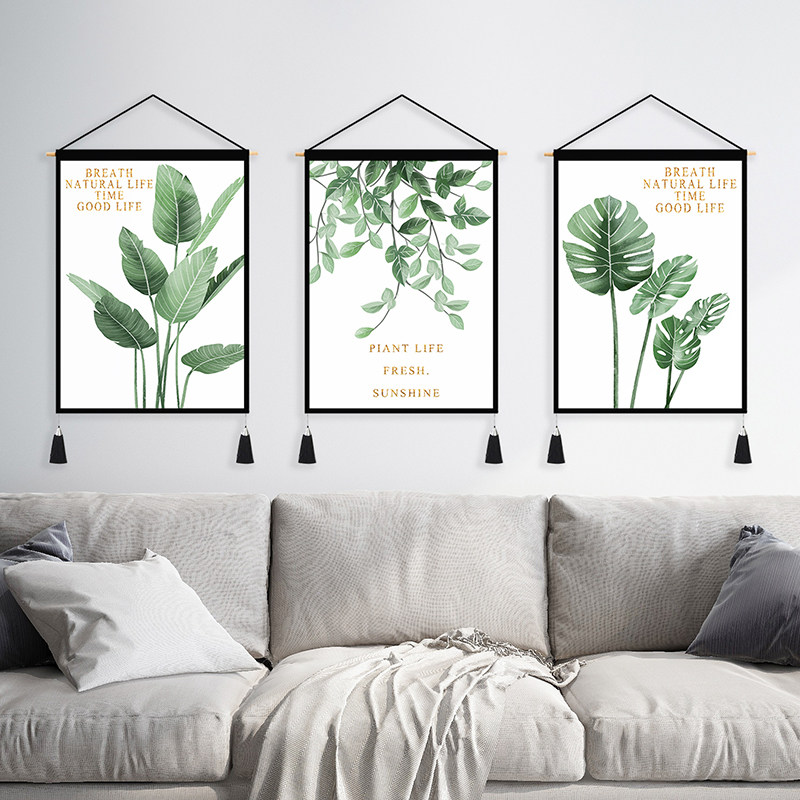 Nordic hanging painting net red background Bins hanging cloth room arrangement decoration painting folk hangover painting cloth art bedside tapestry