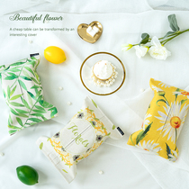 Small Freshens Flowers Cotton Linen Paper Towels Box Living Room Paper Towels Napkins Bag Large Number Fields Gardener Paper Cramp Paper Pumping Bag