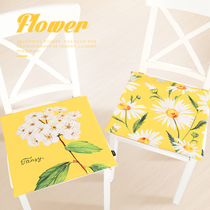 Small Freshens Fields Garden Flowers Cotton Linen Breathable Cushions Bench Cushion Anti-Slip Chair Cushion Dining Chair Cushion Office Cushion