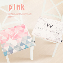Pink Nordic Minimalist Chair Cushion Cotton Linen Bench Cushion Anti-Slip Chair Cushion Dining Chair Cushion Office Classroom Thickened Cushion