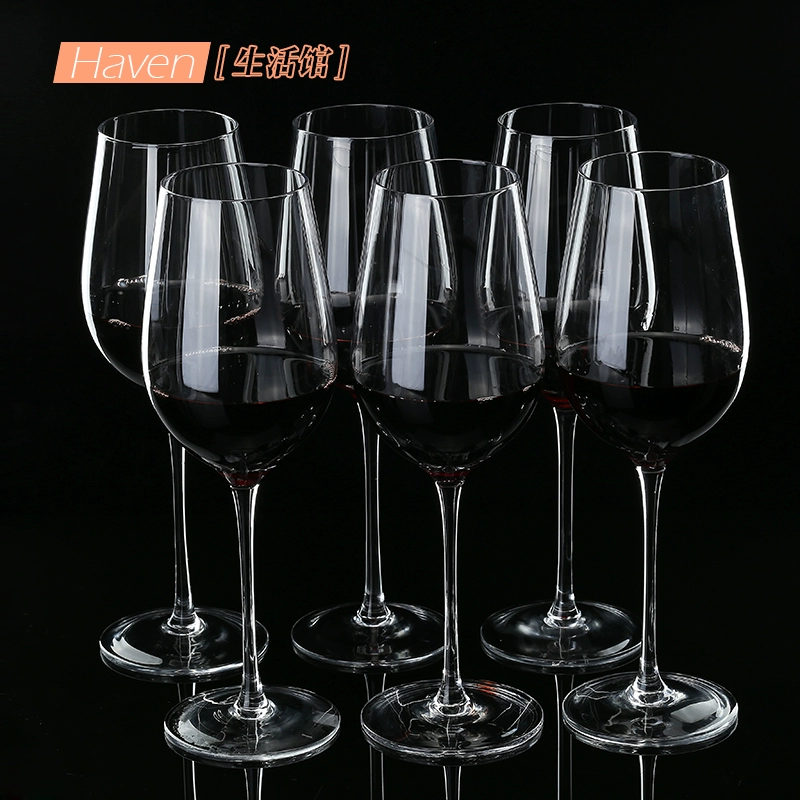 Cao cấp hộ gia đình không chì pha lê thủy tinh đỏ rượu thủy tinh thân cây decanter sáng tạo lớn rượu vang thủy tinh đặt - Rượu vang