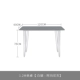 1,2 мл. Одиночный стол [белые ноги + armani grey]