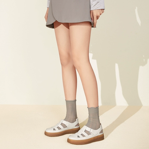 Летние сандалии, пляжная обувь для отдыха, из натуральной кожи