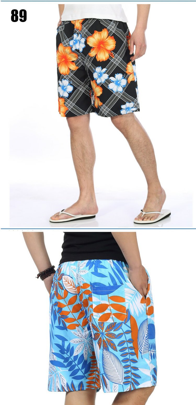 Quần đi biển quần nam nhanh khô quần đi biển quần bơi kỳ nghỉ quần short giản dị quần dài năm quần lớn thủy triều quần nam ống rộng