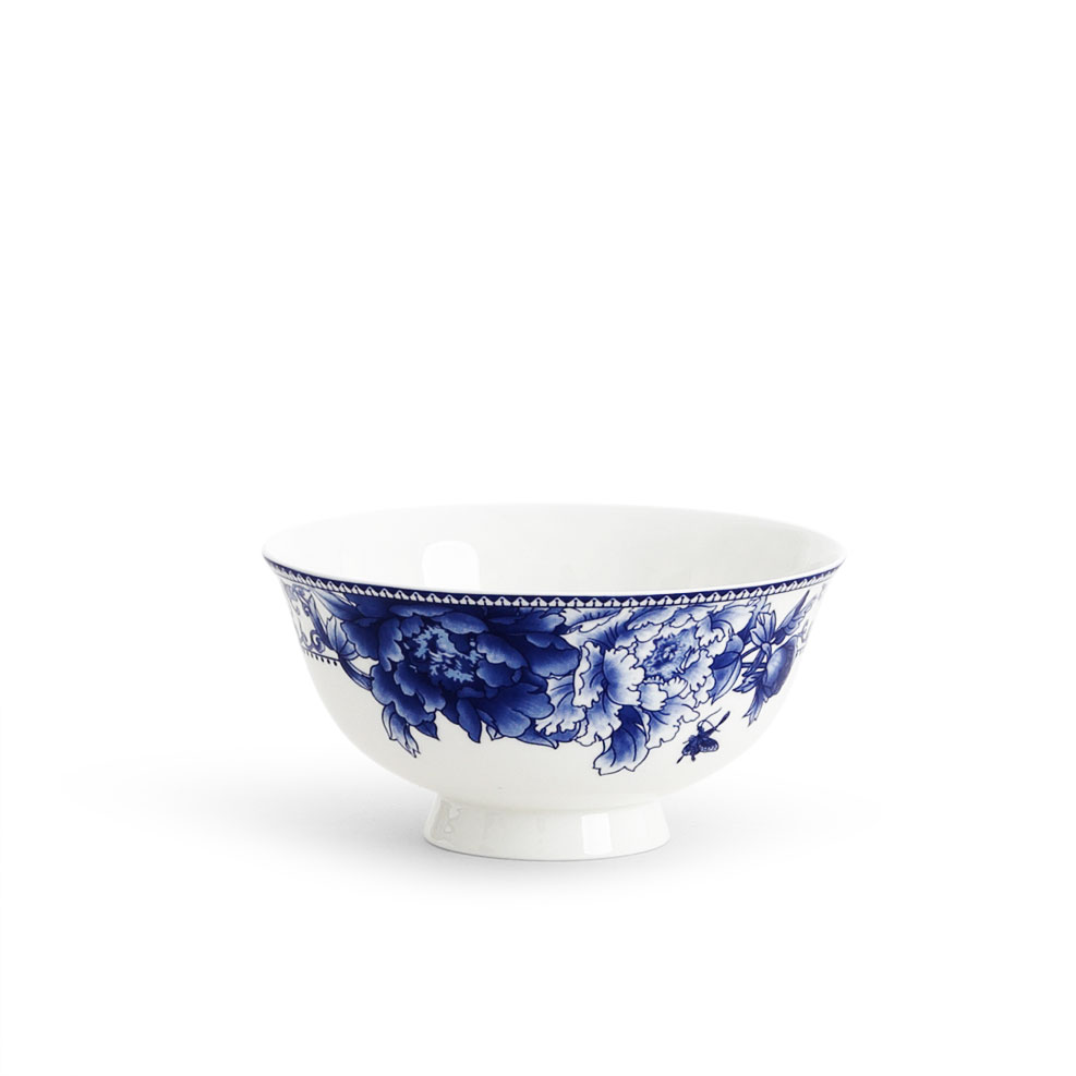 Old porcelain artisan tableware suit jingdezhen ceramic dishes of blue and white porcelain tableware suit household bowls of ipads plate mail