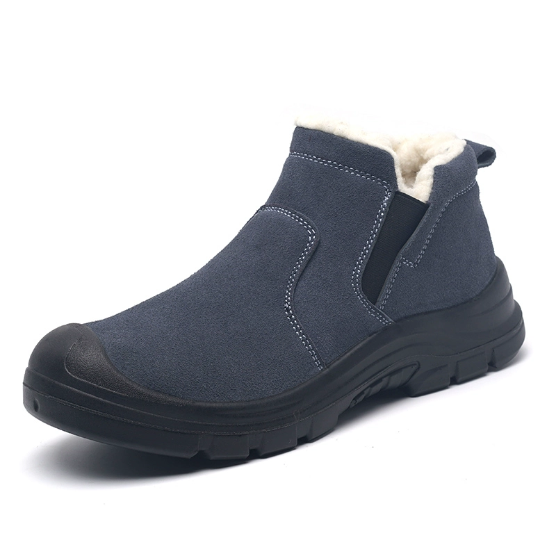 Winter new velvet labor protection shoes for men, anti-puncture, anti-smash, dust-proof and wear-resistant work shoes for men, soft-soled construction site shoes for welders