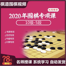 Childrens love to learn Go video tutorial chess 2020 special course layout fixed medium plate calculation 10K5 section self-study