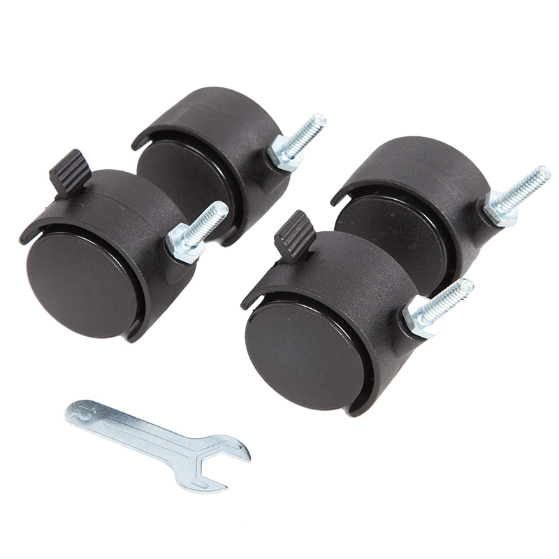 Xinjiayi Accessories Shelf Wheels High Elasticity Natural Rubber Wheels Universal Wheels Mute Furniture Casters