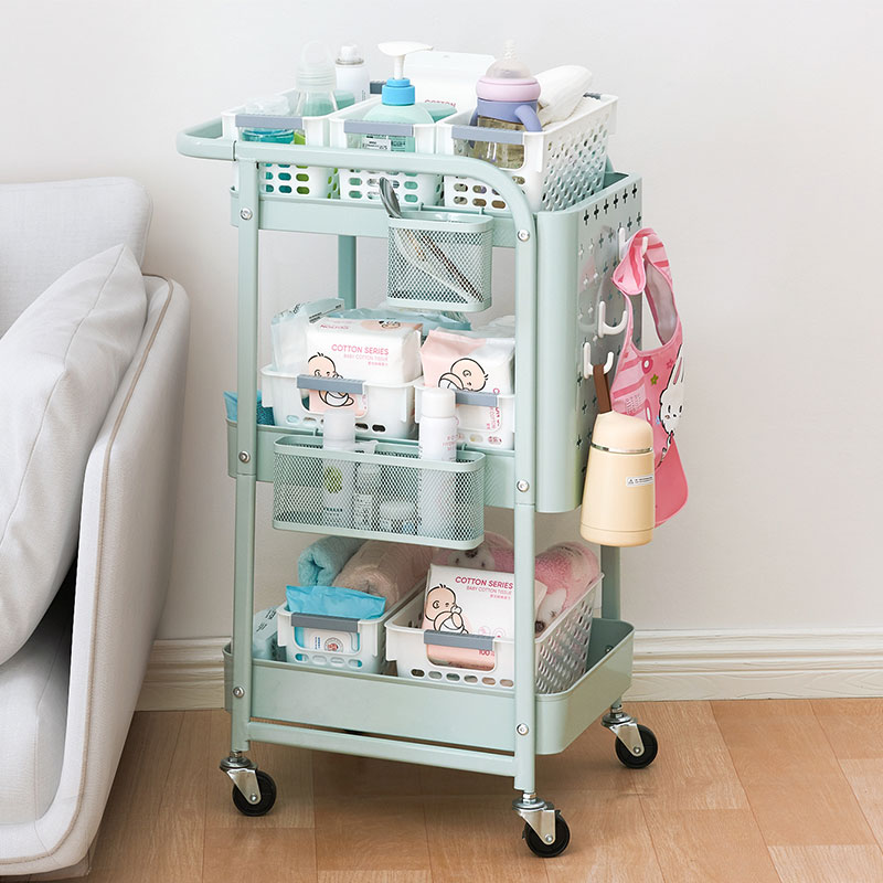 Baby Supplies Bedroom Milk Bottle Shelving Baby Urine Sheet Care Containing Basket Kitchen Finishing Box Beauty Salon Cart