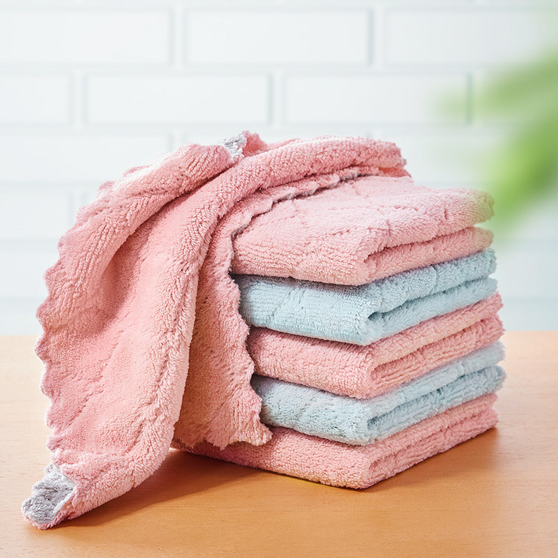 Dishwashing cloth Home Kitchen housework cleaning towels Bwipe tablecloths cloth towels water absorbent not to be stained with oil rag