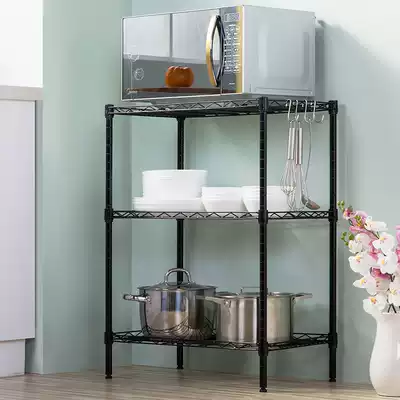 Xinjiayi kitchen shelf bathroom storage rack bathroom storage rack metal three-layer shelf clapboard Miscellaneous rack